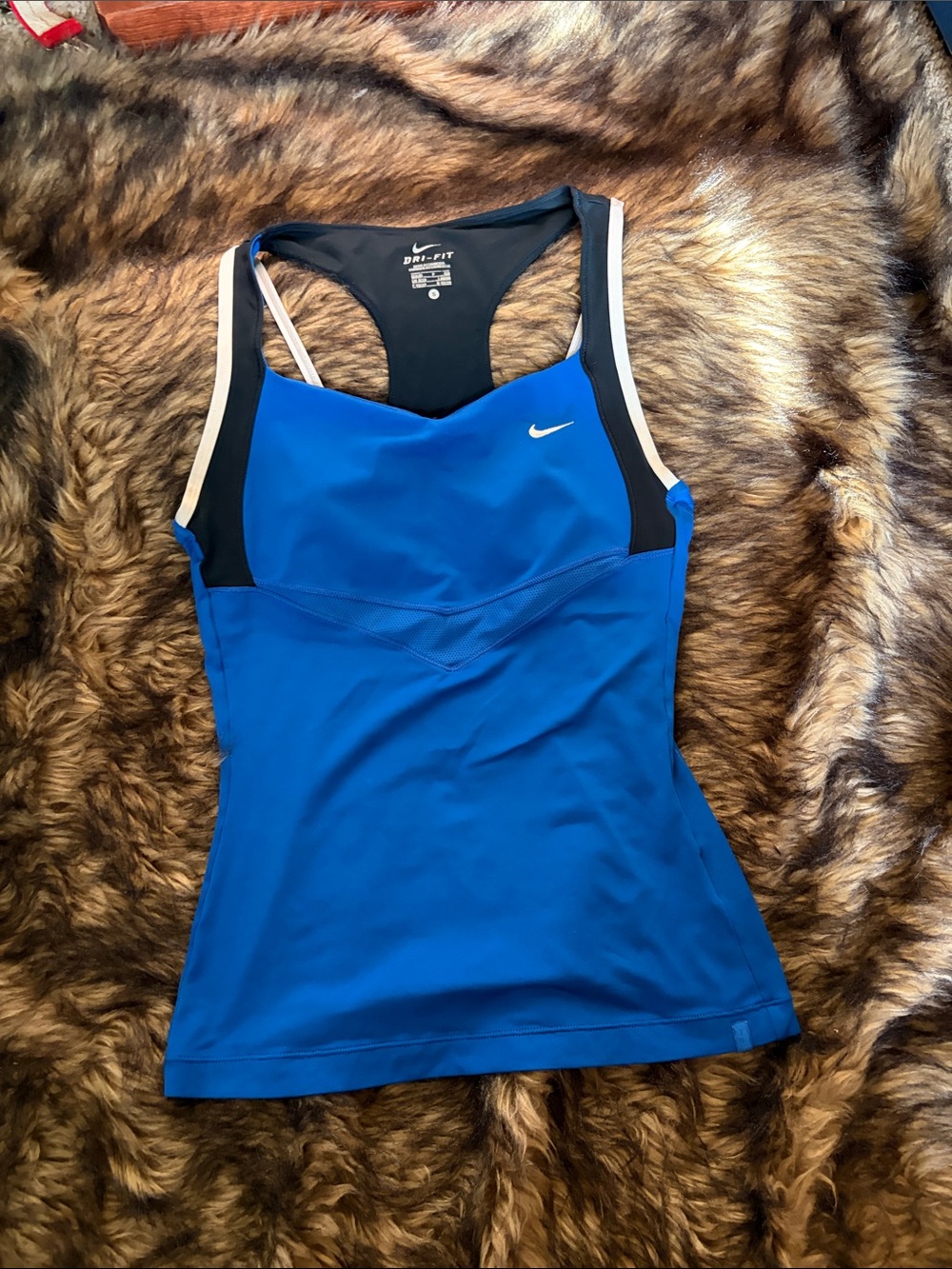 Nike Dri-fit Pullover Racerback Activewear Lined Sports Bra Tank Top Size Small